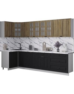 Кухонный гарнитур Интерлиния Мила Деко 1.2x3.0