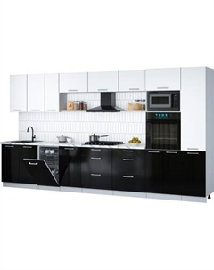 Кухонный гарнитур Интерлиния Мила Gloss 3.9-ПМ3