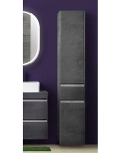 Шкаф-пенал для ванной Symbolite Атлантика 35 Люкс Plus с корзиной