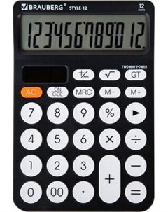 Калькулятор Brauberg Style 12-BK / 272965