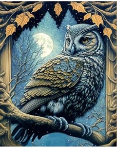 Картина по номерам Молли Ночная сова 40x50 / HR0652 Molli
