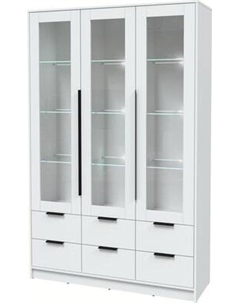 Шкаф с витриной Интерлиния Концепт КТ-ШВ3 с подсветкой