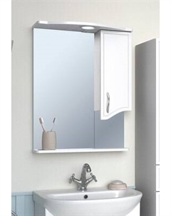 Шкаф с зеркалом для ванной Runo Севилья 60 правый