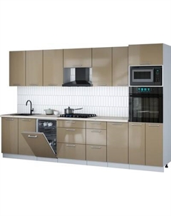 Кухонный гарнитур Интерлиния Мила Gloss 3.25-ПМ3