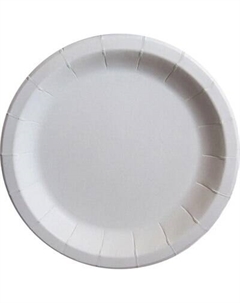 Набор одноразовых тарелок Паксервис Мелованный картон 180мм Papperskopp / 288420