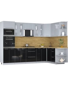 Кухонный гарнитур Интерлиния Мила Пластик 1.68x3.0 PR