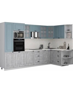 Кухонный гарнитур Интерлиния Мила Деко 1.68x3.2 PR