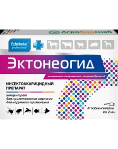Капли от блох Pchelodar Эктонеогид Пчелодар