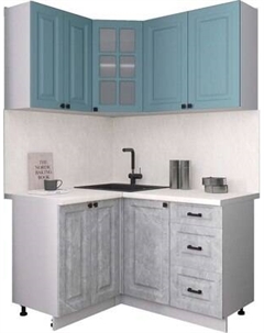 Кухонный гарнитур Интерлиния Мила Деко 1.2x1.4