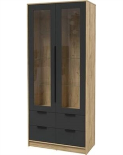 Шкаф с витриной Интерлиния Концепт КТ-ШВ2