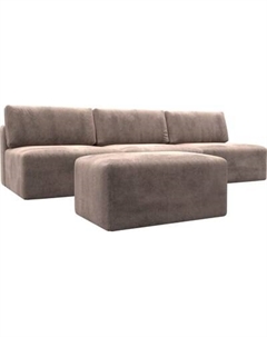 Комплект мягкой мебели Лига Диванов Лига-060 НПБ Лонг с пуфом / 129475 Лига диванов