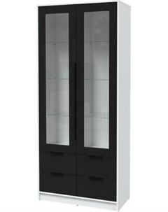 Шкаф с витриной Интерлиния Концепт КТ-ШВ2
