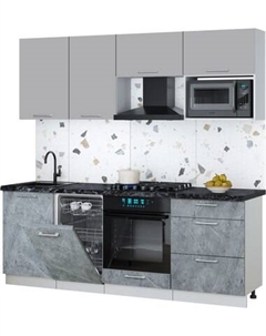 Кухонный гарнитур Интерлиния Мила Gloss 2.15-ПМ4