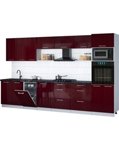 Кухонный гарнитур Интерлиния Мила Gloss 3.5-ПМ3