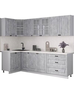 Кухонный гарнитур Интерлиния Мила Деко 1.2x2.6