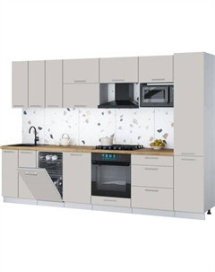 Кухонный гарнитур Интерлиния Мила Gloss 3.1-ПМ4