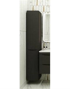 Шкаф-пенал для ванной Symbolite Бергамо Люкс Plus с корзиной