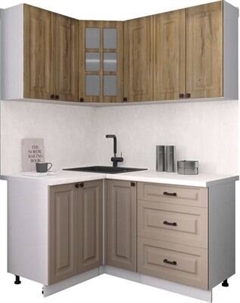 Кухонный гарнитур Интерлиния Мила Деко 1.2x1.5