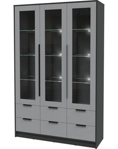 Шкаф с витриной Интерлиния Концепт КТ-ШВ3 с подсветкой