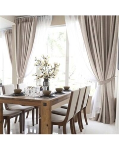 Комплект штор Волшебная ночь Рогожка с подхватами 200x270/757479