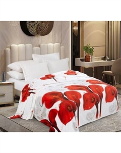 Плед PAVLine Каллы на белом 200x220 Pavline