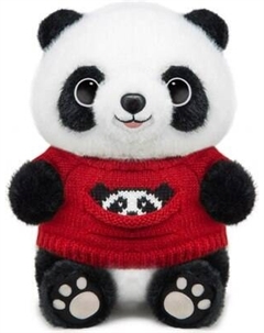 Мягкая игрушка Maxitoys Панда в Красном Свитере / 022502-25-RD