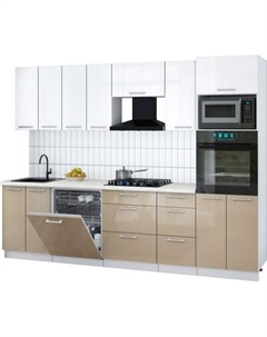 Кухонный гарнитур Интерлиния Мила Gloss 2.8-ПМ1