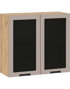 Шкаф навесной для кухни ТриЯ Гренада 1В8С с двумя дверями со стеклом Трия