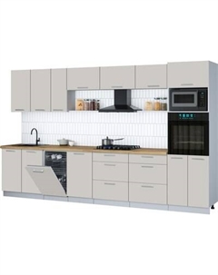 Кухонный гарнитур Интерлиния Мила Gloss 3.5-ПМ3