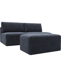 Комплект мягкой мебели Лига Диванов Лига-060 НПБ с пуфом / 129663 Лига диванов