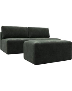 Комплект мягкой мебели Лига Диванов Лига-060 НПБ с пуфом / 129660 Лига диванов