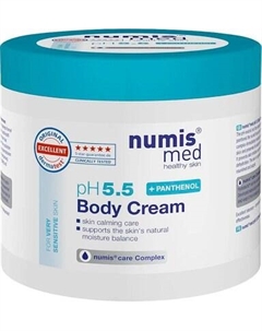 Крем для тела Numis Med Для чувствительной кожи с пантенолом pH 5.5 / 40212860 Numis med