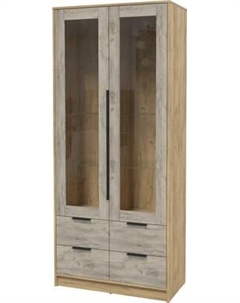Шкаф с витриной Интерлиния Концепт КТ-ШВ2