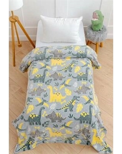 Плед Павлинка Динозаврики неон 150x200