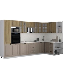 Кухонный гарнитур Интерлиния Мила Деко 1.68x3.4 PR