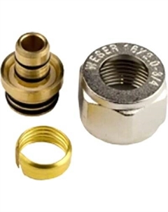 Ниппель переходной Weser Прямой Евроконус 3/4" Eх20x2.0 / 819030W