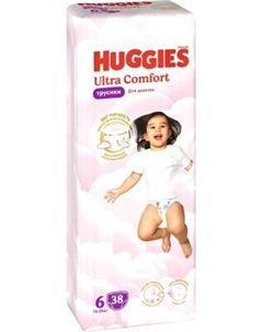 Подгузники-трусики детские Huggies Ultra Comfort Mega 6 Girl