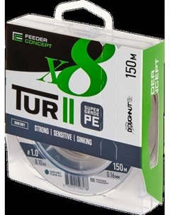 Леска плетеная Feeder Concept Tur II х8 Braid Dark Grey 150/016 / FC4930-016 Feeder concept