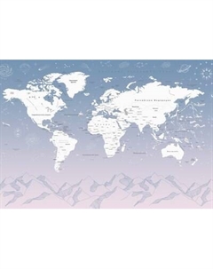 Фотообои листовые Citydecor Карта мира 26