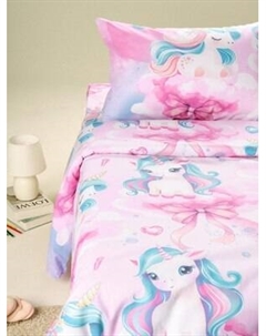 Комплект постельного белья Ночь нежна Единорожки 1.5сп 50x70 / 500391-1