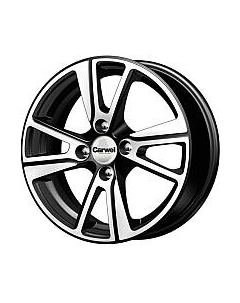 Литой диск Carwel Brosno 14x5.5" 4x100мм DIA 67.1мм ET 38мм Алмаз черный