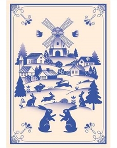 Записная книжка Эксмо Жили-были. Гжель Зайчики / 9785042136030