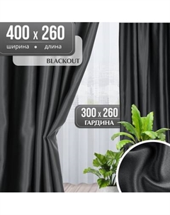 Комплект штор Mio Tesoro Blackout 400x260 + Гардина Сетка 300х260 Mio tesoro