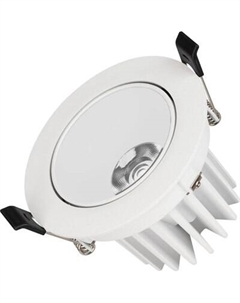 Точечный светильник Arlight MS-FORECAST-BUILT-TURN-R102-12W Warm3000 WH-WH / 037188(1)