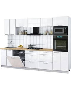 Кухонный гарнитур Интерлиния Мила Gloss 3.0-ПМ1