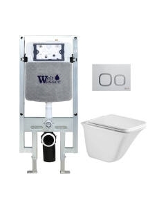 Унитаз подвесной с инсталляцией WeltWasser Amberg 497 ST+Rotbach 004 GL-WT+Amberg RD-WT Weltwasser