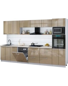 Кухонный гарнитур Интерлиния Мила Gloss 3.4-ПМ1-2