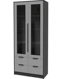 Шкаф с витриной Интерлиния Концепт КТ-ШВ2
