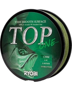 Леска плетеная Ryobi TOP PE4X-120M 6.0/d-0.405мм