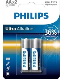 Комплект батареек Philips Ultra Alkaline AA LR6